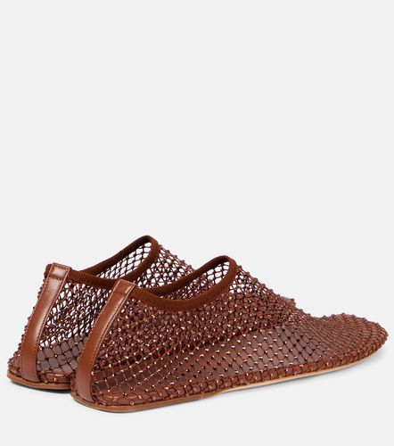 Minette crystal-embellished mesh flats - Christopher Esber - Modalova