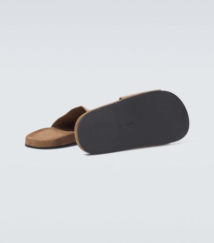 The Row Hugh suede slides - The Row - Modalova