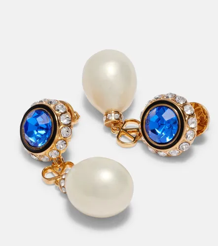 VLogo embellished drop earrings - Valentino Garavani - Modalova