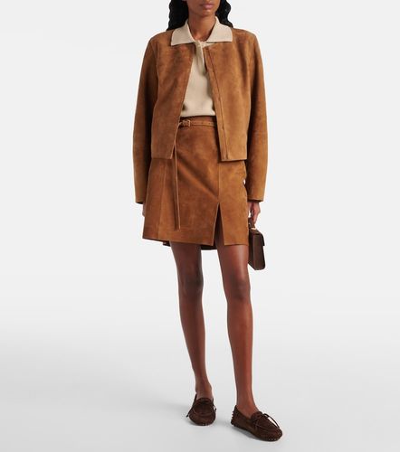 Vince Cropped suede jacket - Vince - Modalova