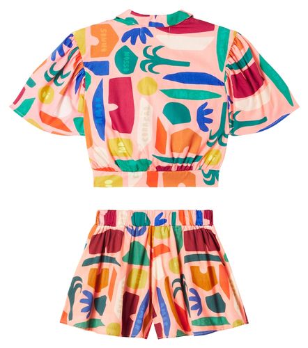 Fábula Set de top y shorts de algodón estampado - Fabula - Modalova
