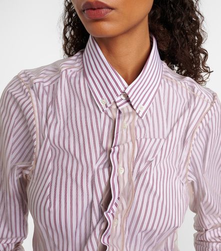 Camicia in popeline di cotone con volant - Maison Margiela - Modalova