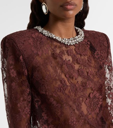 Self-Portrait Embellished lace top - Self-Portrait - Modalova