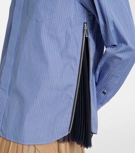 Camisa de popelín con paneles - Sacai - Modalova