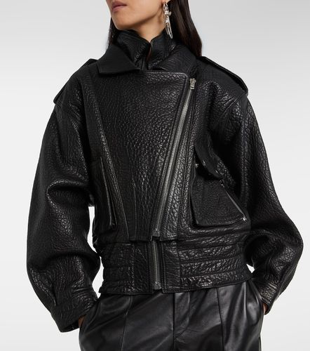 Aneli leather biker jacket - Isabel Marant - Modalova
