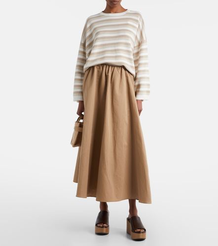 Pullover in cotone a righe - Brunello Cucinelli - Modalova