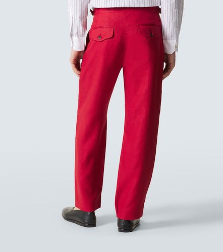 Bode Pantaloni regular in lino - Bode - Modalova