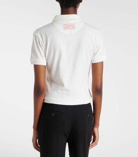 Polo in cotone e lino - Victoria Beckham - Modalova