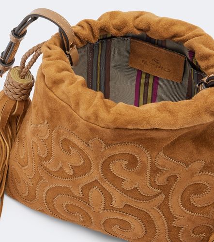 Kalispera Small embroidered suede clutch - Etro - Modalova