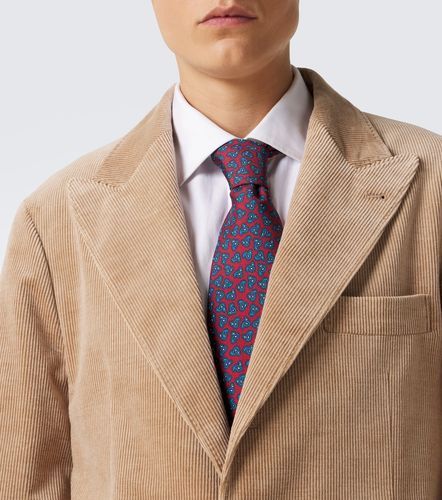 Cravatta in seta con stampa paisley - Rubinacci - Modalova