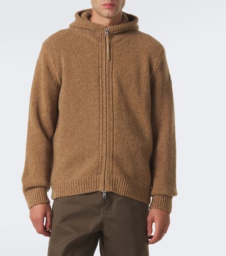 Hoodie aus einem Bouclé-Wollgemisch - Moncler - Modalova