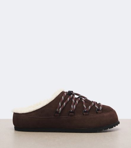 Prada Mules de ante con borrego - Prada - Modalova