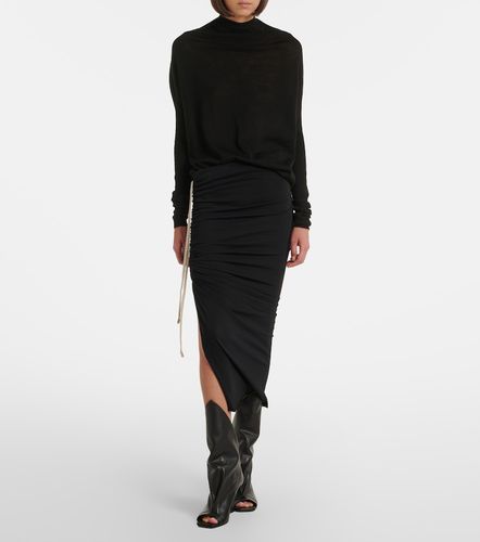 Crater draped virgin wool sweater - Rick Owens - Modalova
