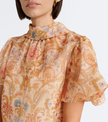 Top Valiant de lino y seda estampado - Zimmermann - Modalova