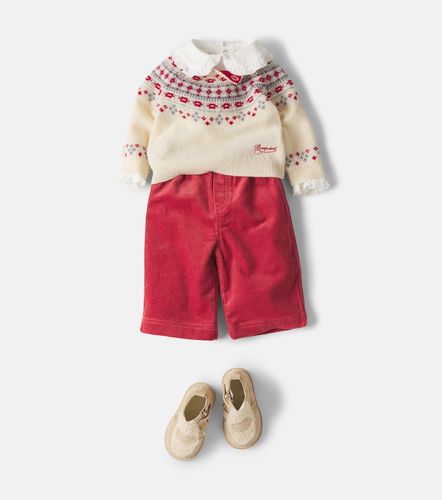 Bebé - Jersey de intarsia Melrose de lana - Bonpoint - Modalova