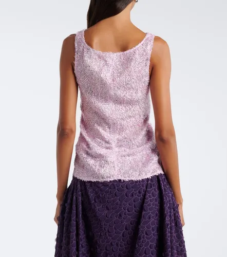 Jacques Wei Top drapeado con flecos - Jacques Wei - Modalova