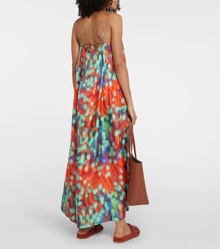 Heather printed silk maxi dress - Asceno - Modalova