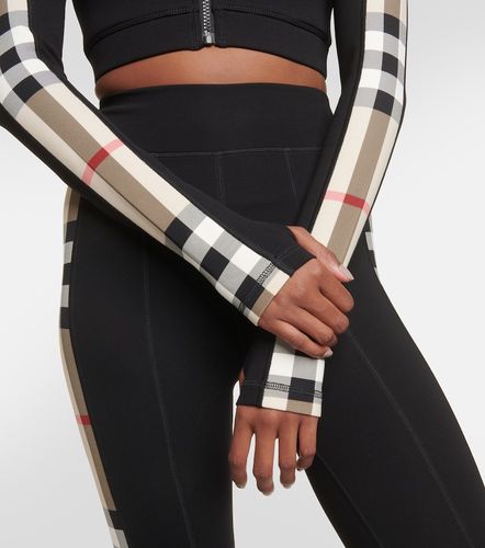 Check technical jersey track jacket - Burberry - Modalova