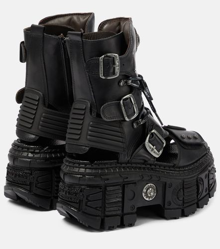 Botas de piel con plataforma - Vetements - Modalova