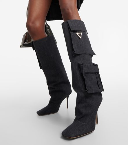 Sienna denim knee-high boots - The Attico - Modalova