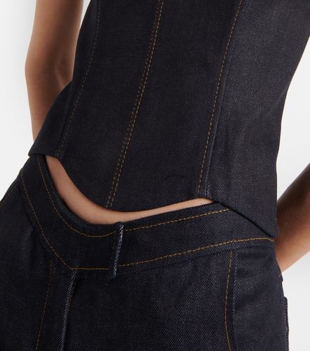 Aya Muse Hyn denim bustier top - Aya Muse - Modalova