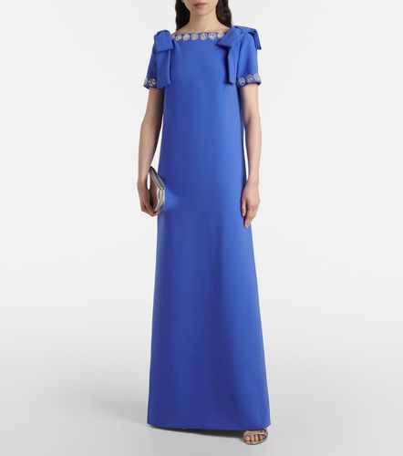 Abito lungo in crêpe con fiocco - Carolina Herrera - Modalova