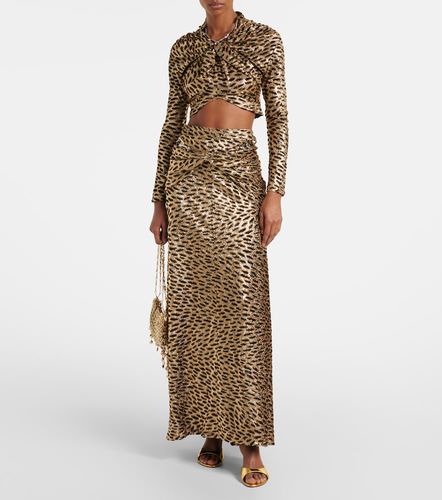 Rabanne Tiger-print metallic top - Rabanne - Modalova
