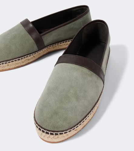 Nerano leather-trimmed suede espadrilles - Manolo Blahnik - Modalova