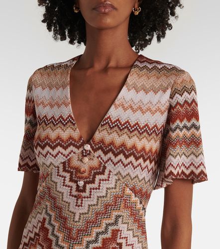Abito lungo in lamé a zig-zag - Missoni - Modalova