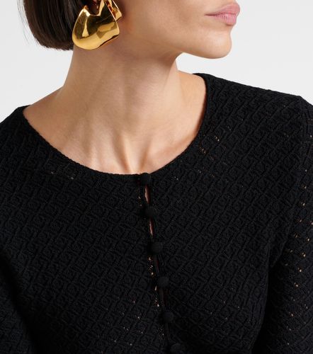 Wool-blend crochet minidress - Saint Laurent - Modalova