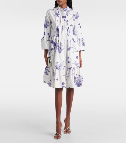 Miniabito in cotone con stampa floreale - Erdem - Modalova