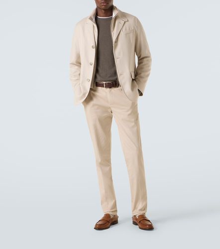 Blazer de seda y cachemir a capas - Herno - Modalova