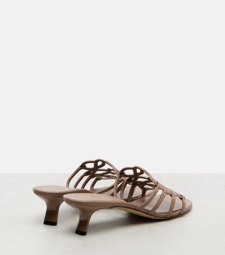 Petal Anagram embellished suede mules - Loewe - Modalova