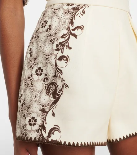Alémais Shorts de lino y algodón estampados - Alemais - Modalova