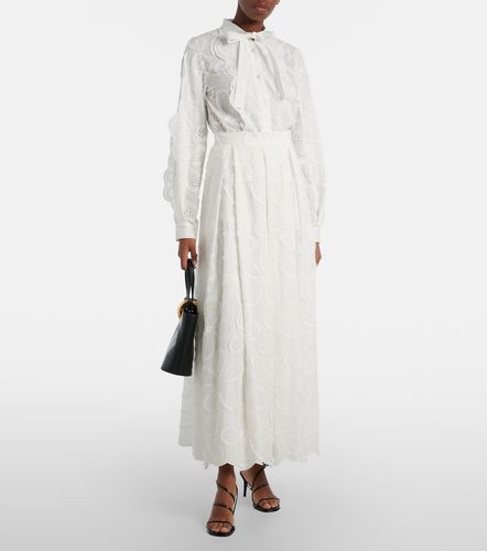 Bestickter Maxirock aus einem Baumwollgemisch - Elie Saab - Modalova
