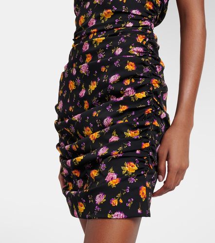 Floral silk-blend charmeuse minidress - Dolce&Gabbana - Modalova