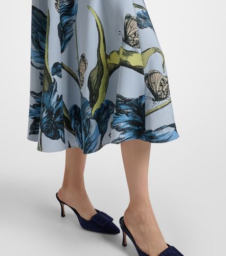 Abito midi con stampa floreale - Erdem - Modalova