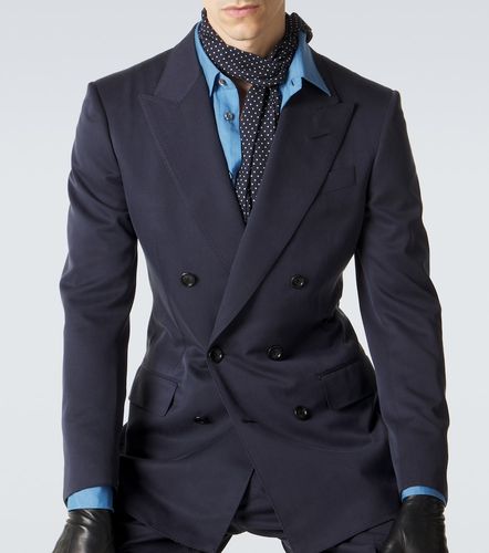 Double-breasted silk blazer - Tom Ford - Modalova