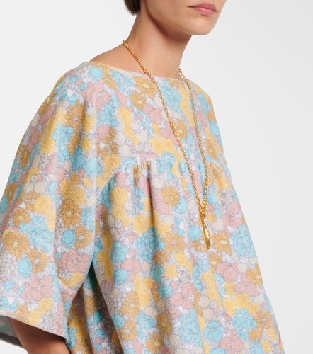 Chloe Floral gathered cotton top - Chloe - Modalova