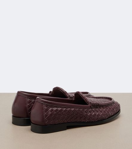 Silenzio Intrecciato leather loafers - Bottega Veneta - Modalova