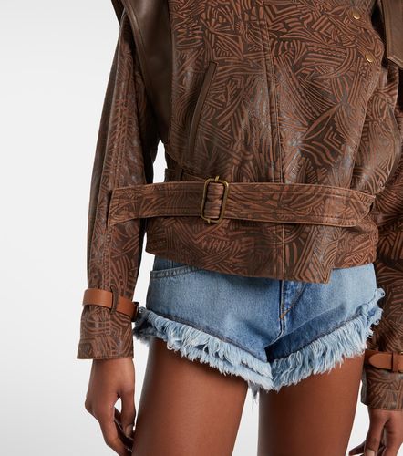 Erine belted leather jacket - Isabel Marant - Modalova