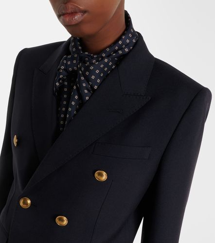 Double-breasted wool gabardine blazer - Saint Laurent - Modalova