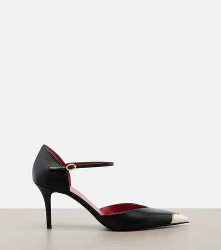 D'Orsay Heartip leather pumps - Valentino Garavani - Modalova