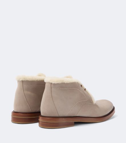 Keswick shearling-lined leather desert boots - Manolo Blahnik - Modalova