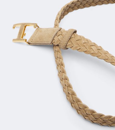 Tod's T Timeless braided suede belt - Tod's - Modalova