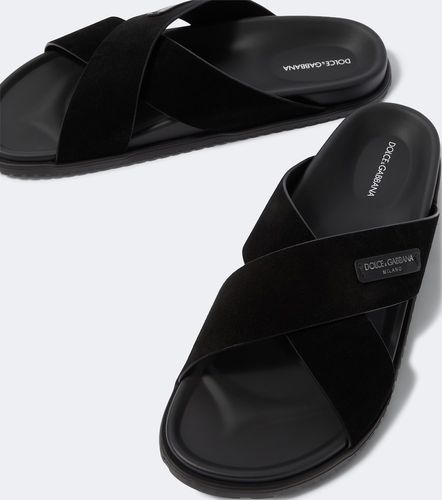 Dolce&Gabbana Logo suede sandals - Dolce&Gabbana - Modalova