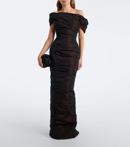 Off-Shoulder Korsett-Robe aus Taft - Marmar Halim - Modalova