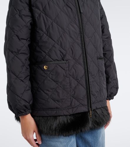 Piumino convertibile foderato in teddy - Moncler - Modalova