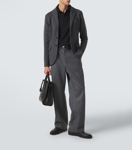 Blazer in lana vergine chevron - Lardini - Modalova