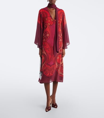 Bedrucktes Midikleid Alchemy aus Seide - La DoubleJ - Modalova